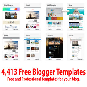 4,400+ Professional Blogger Templates Bundle (HTML/XML for Blogspot)