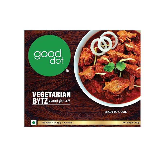 GoodDot Vegetarian Bytz – 100% Plant-Based Protein | High Fiber | Ready to Cook | Vegan & Vegetarian Friendly (250 g)